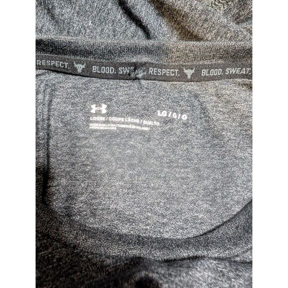 Under Armour Project Rock Outlaw Mana T-Shirt Men’s Large Gray Dwayne Johnson - Picture 3 of 3